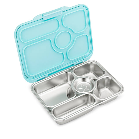 Yumbox - Stainless Steel Leakproof Bento Box - Tulum Blue - Home & Well