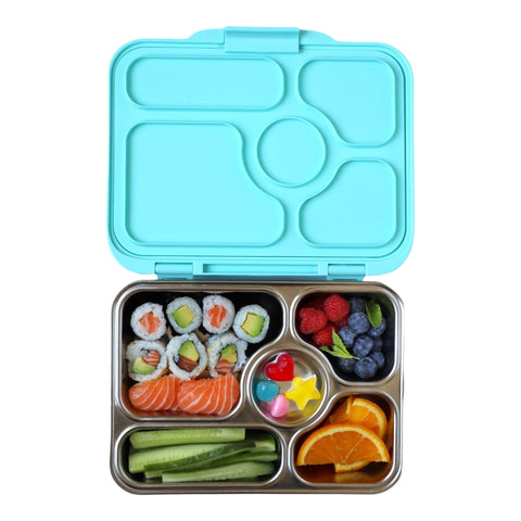 Yumbox - Stainless Steel Leakproof Bento Box - Tulum Blue - Home & Well