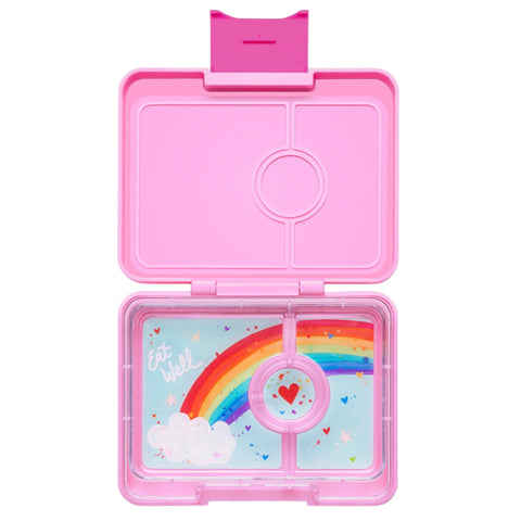 Yumbox - Snack Size Small Bento Lunch Box Power Pink (Rainbow)