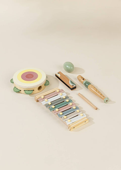 Coco Village - Wooden Musical Instruments Playset - Home & Well