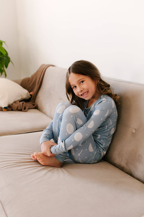 Stay Dreamy - Reach For The Moon Bamboo Long Sleeve PJ Set - Home & Well