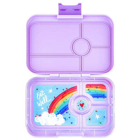 Yumbox - Yumbox Tapas Lunch Box - Seville Purple - Leakproof 4C tray - Home & Well