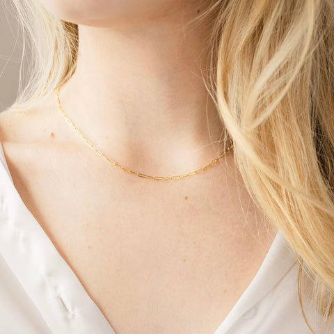 PETITE GOLD - Paperclip Chain - Home & Well