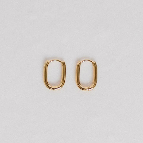 PETITE GOLD - Dainty Oval Earrings - Home & Well