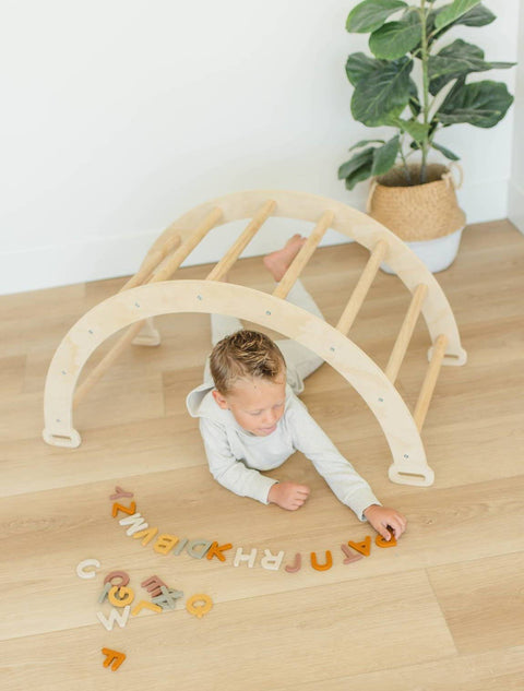 Brooklyn Neutral - Silicone Alphabet Magnets - Home & Well