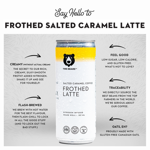 Frothed Salted Caramel Oat Latte - Home & Well