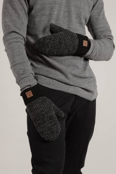 Wolfe Co. Apparel and Goods® - Charcoal Fleece Lined Mitts - Home & Well