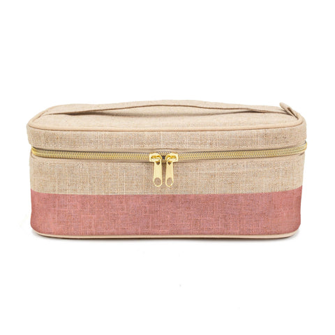 Rose Gold Colour Block Beauty Poche - Home & Well