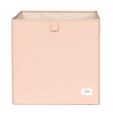 3 Sprouts - Recycled Fabric Storage Cube - Solid Colours - Home & Well