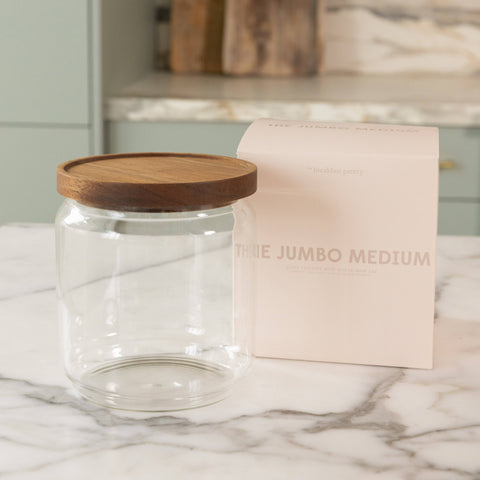 The Breakfast Pantry - The Jumbo Medium Glass Canister - Home & Well