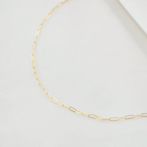 PETITE GOLD - Paperclip Chain - Home & Well