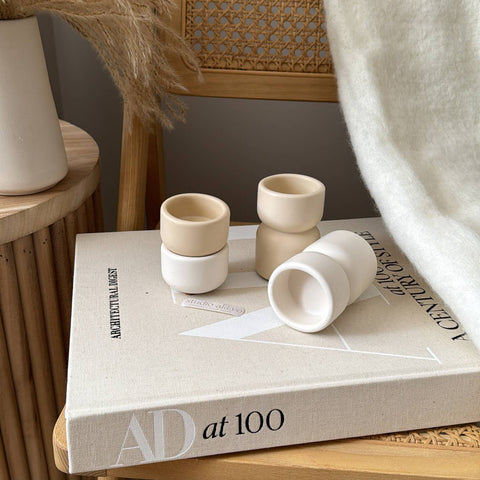 Studio Akiyo - Scandi Elevated Single Tea Light Candle Holder | Minimalist