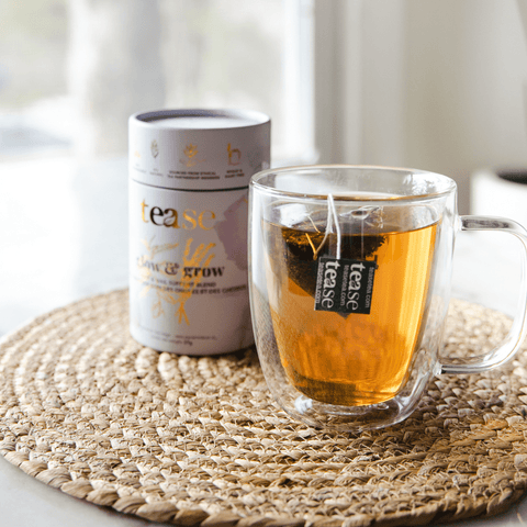 Tease | Wellness Tea Blends + Accessories - Glow & Grow Superfood + Adaptogen Tea Blend | Beauty Support - Home & Well