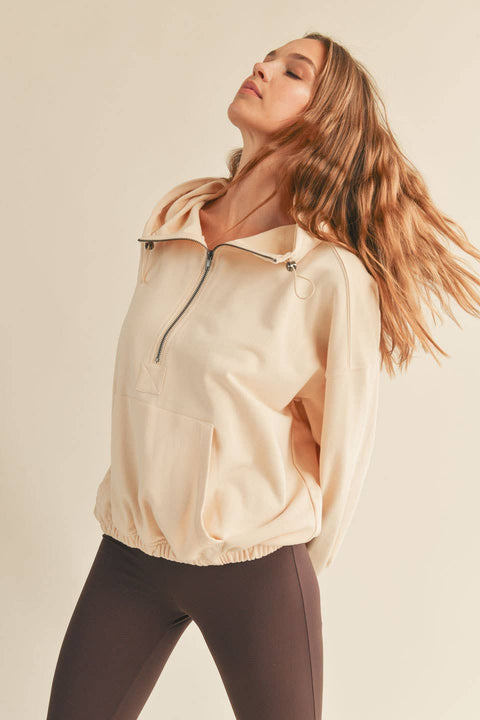Cream Essential Pullover - Home & Well