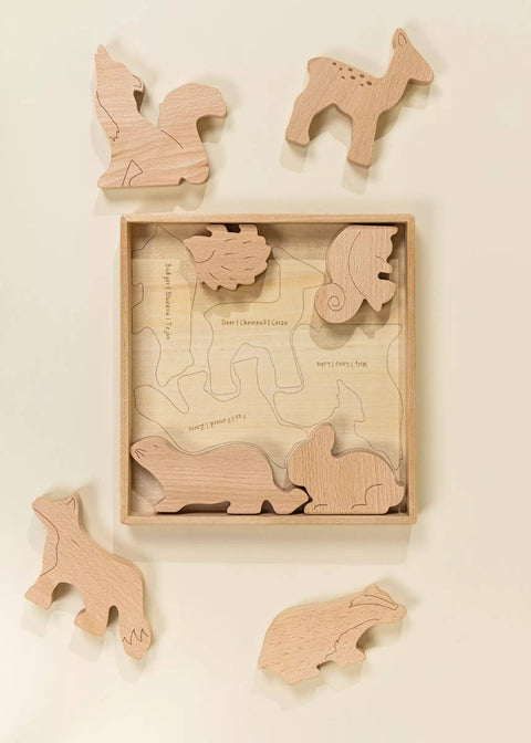 Coco Village - Wooden Balance Puzzle - Forest (8 pcs) - Home & Well