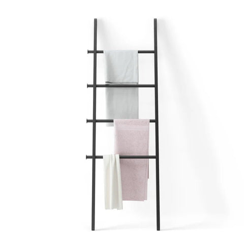 Leana Ladder | Black Linen Ladder - Home & Well