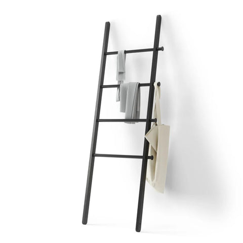 Leana Ladder | Black Linen Ladder - Home & Well