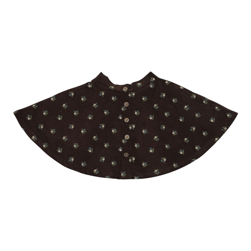 Cara Skirt | Chocolate Floral Corduroy | Vignette