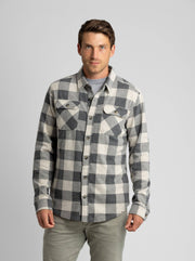 LIV Outdoor - Men's Lichen Stretch Flannel Button Shirt - Home & Well