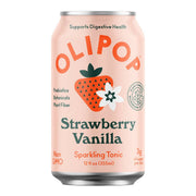 Olipop Strawberry Vanilla Sparkling Tonic 355 ml  - Home & Well 