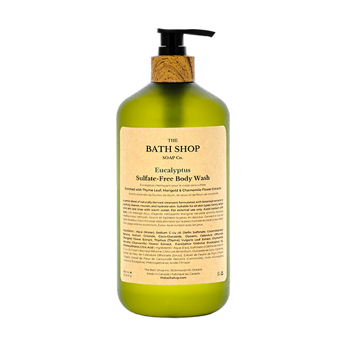 The Bath Shop Soap Co. Premium Sulfate-Free Body Wash (800ml) - Home & Well 