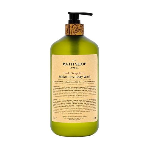 The Bath Shop Soap Co. Premium Sulfate-Free Body Wash (800ml) - Home & Well 