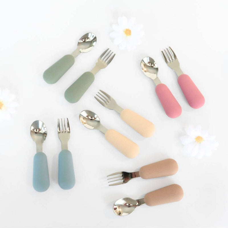 Baby Bliss - Stainless Steel & Silicone Silverware - Home & Well 