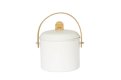 Port Style Enterprises Canada - Pebbly Compost Bin w/ Charcoal Filter Cream 3.5Q - Home & Well 