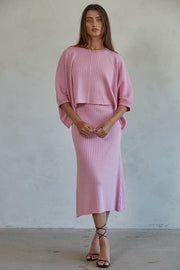 By Together - L4645 | Knit Sweater Cami Maxi Dress - Home & Well 