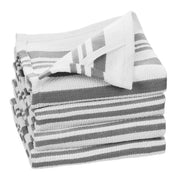 Fabstyles - Fabstyles Broadway Stripe Cotton Kitchen Towels Set of 4 - Home & Well 