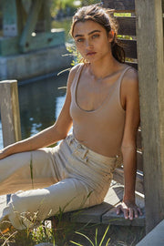 By Together - S1034 | High - Quality Seamless U - V Neck Spaghetti Strap Cami - Home & Well