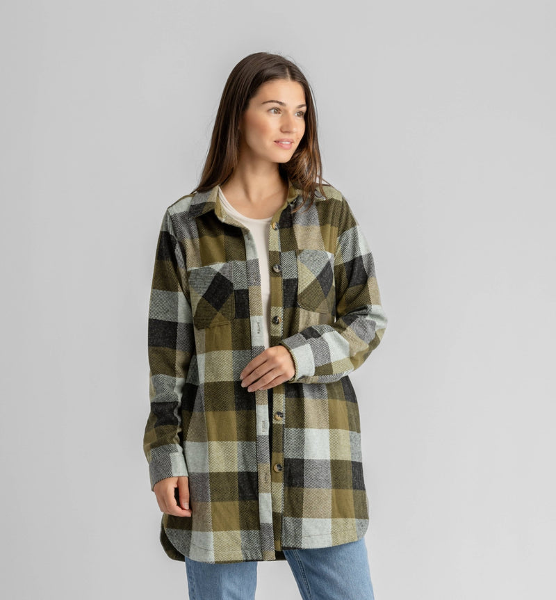 LIV Outdoor - Women's Lichen Stretch Flannel Tunic - Home & Well