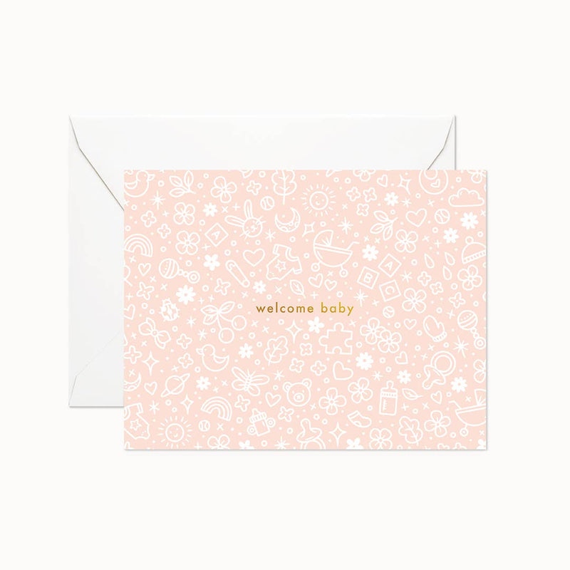 Linden Paper Co. Baby Peach Card - Home & Well 