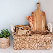 KORISSA - Handwoven Wicker Storage Basket • Savar Everything Basket - Home & Well 
