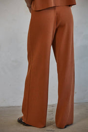 By Together - W1410 | Knit Sweater Wide Leg Pants - Home & Well