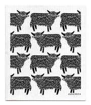 Highland Cow Dishcloth - Home & Well 