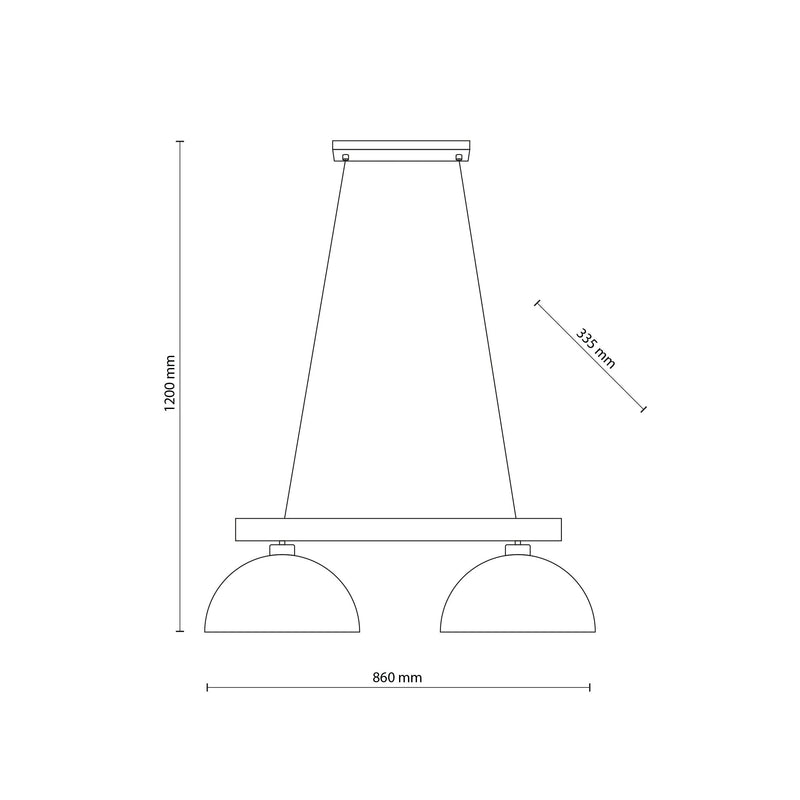 OSLO Beige Scandinavian  Pendant Light 2