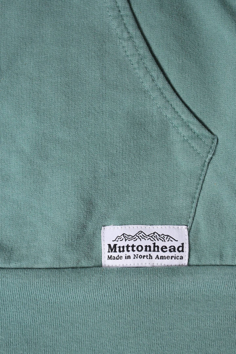 Muttonhead - Vintage Pigment Hoodie - Aqua - Sea Doo Dog Embroidery - Home & Well 