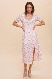 In Loom - SWEETHEART NECKLINE MIDI DRESS - Home & Well