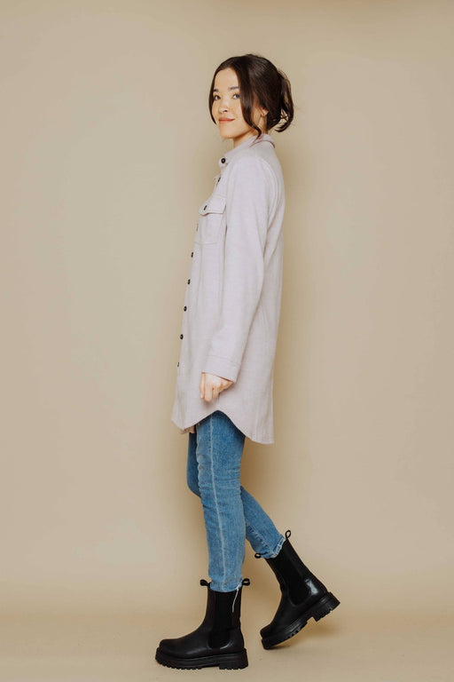 ORB - Lottie - Solid Fleecey Shacket - Home & Well