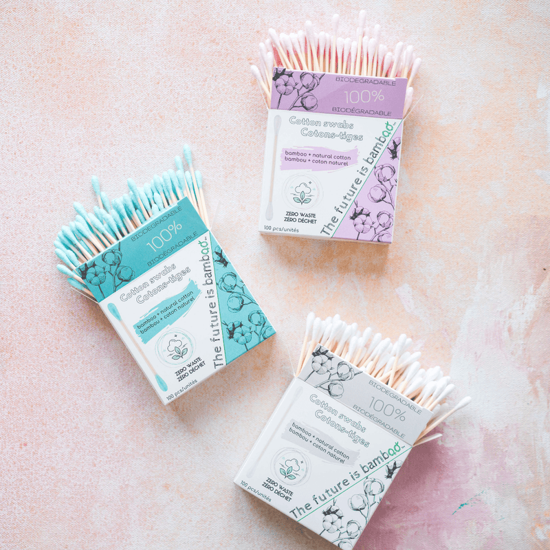 The future is bamboo - Bamboo Cotton Swabs - 100x - Home & Well
