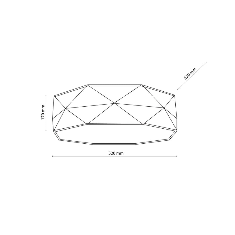 KANTOOR Gray Modern Flush Mount Light