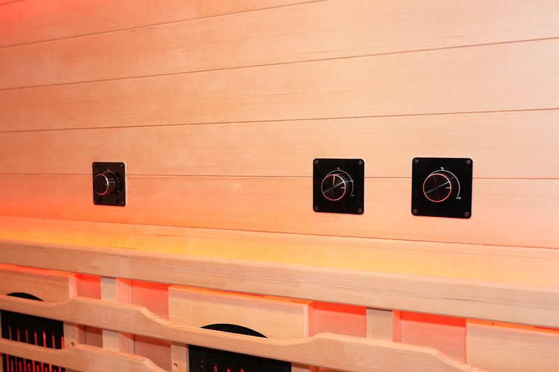 Blisspod I Venetian RED I All-In-One - Full Spectrum + Red Light Therapy I Indoor Premium Sauna I 3 Person