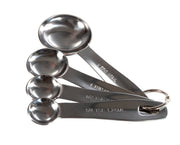 Port Style Enterprises Canada - Kitchen Basics Measuring Spoons 4/ST Silver - Home & Well 