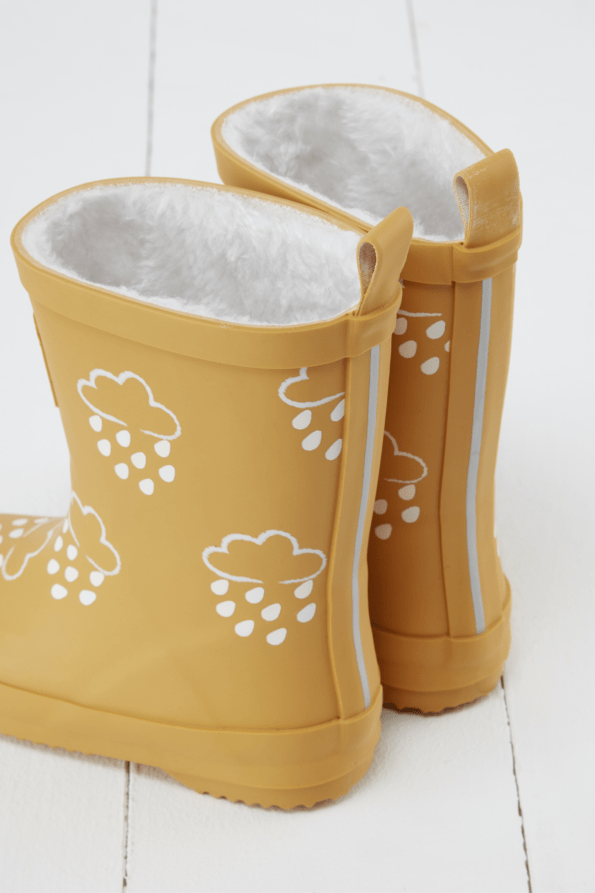 Grass & Air - Ochre Colour - Changing Kids Winter Wellies - Home & Well