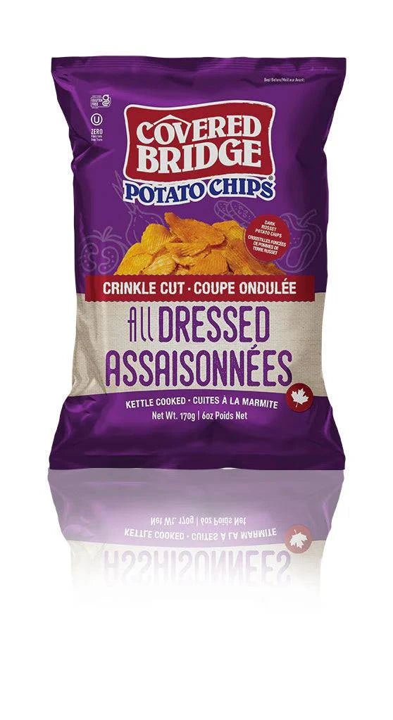 COVERED BRIDGE POTATO CHIPS All Dressed - Crinkle Cut - Home & Well