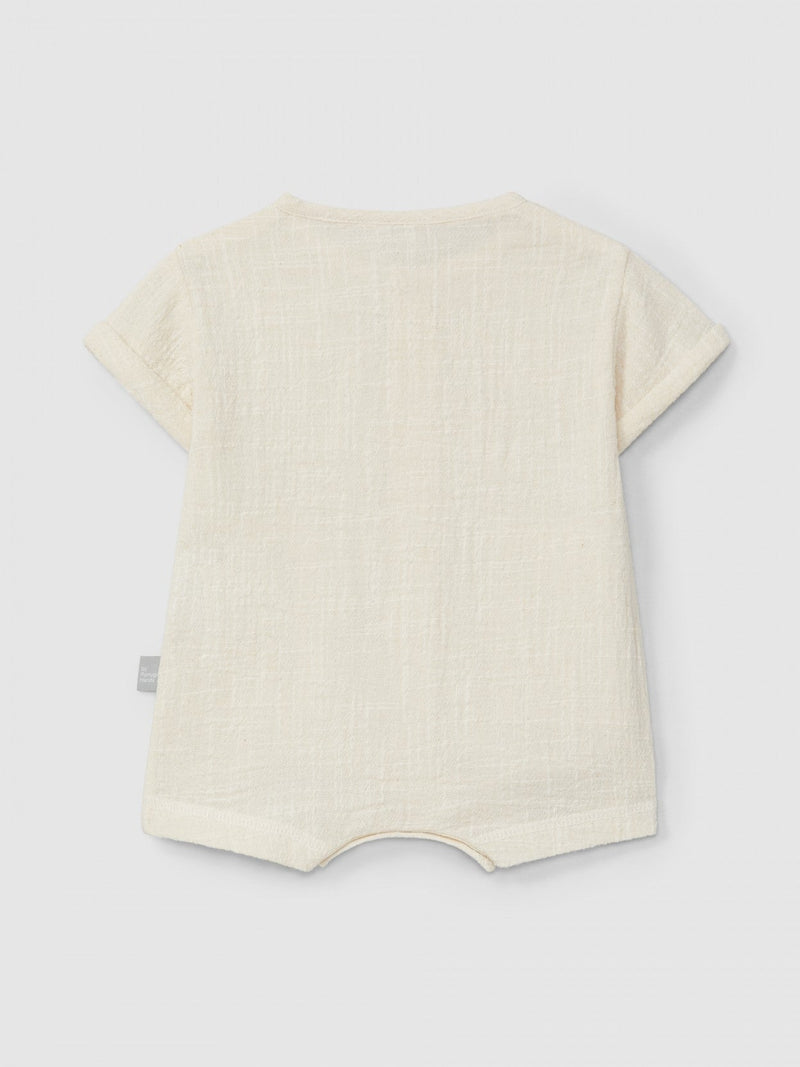 Natural-effect short-leg romper | Natural | Snug