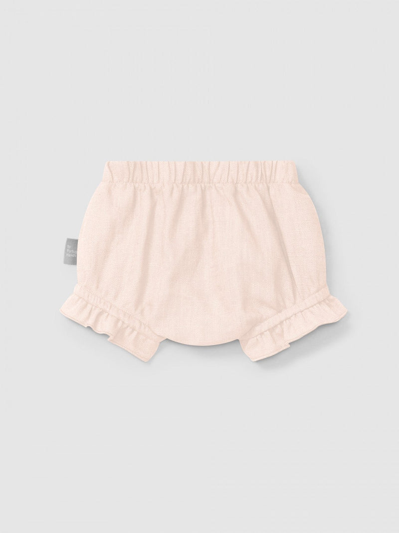 Plain pull-up diaper cover in linen with cotton | Pink | Snug