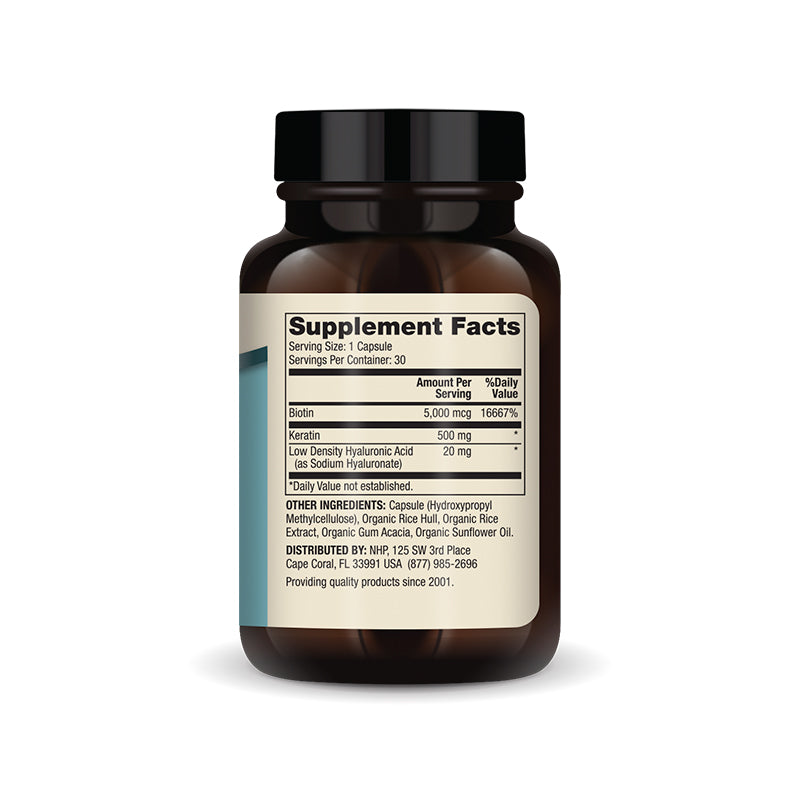 Hair, Skin and Nails Biotin, Keratin & Hyaluronic Acid - Home & Well 