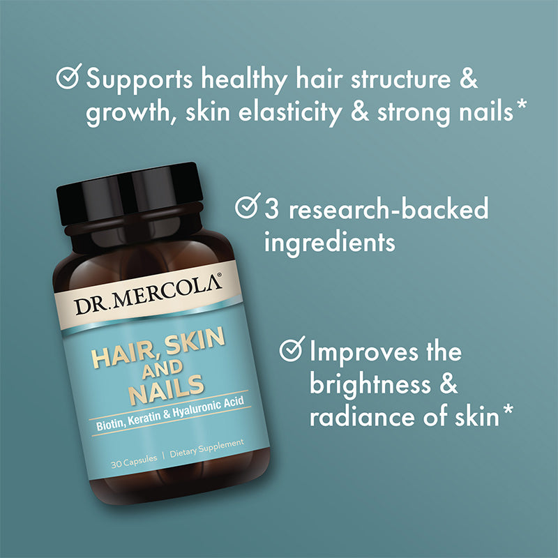 Hair, Skin and Nails Biotin, Keratin & Hyaluronic Acid - Home & Well 
